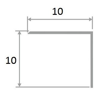 Заказать Латунный уголок 10х10 ЛПН-10х10 старая бронза 2,7 м