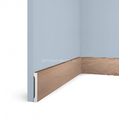 Напольный плинтус HiWood B90V1 BR416 90 мм под дерево 2,7 м