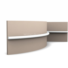 Гибкий молдинг Orac Decor PX209F белый дюрополимер 200x1x1.4 см