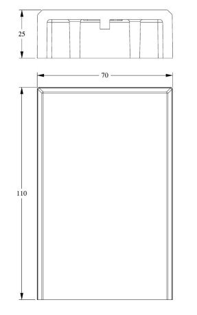 Заказать Дверной декор Orac Decor Duropolymer D340 110х70 мм 