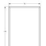 Заказать Дверной декор Orac Decor Duropolymer D340 110х70 мм 