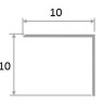 Заказать Латунный уголок 10х10 ЛПН-10х10 хром полированный 2,7 м