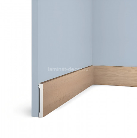 Заказать Напольный плинтус HiWood B90V1 BR417 90 мм под дерево 2,7 м 