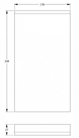 Заказать Дверной декор Orac Decor Purotouch D320 136х248 мм 