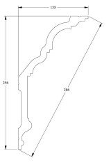 Потолочный плинтус Orac Decor Purotouch C340 2 м