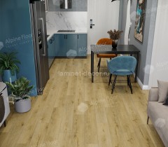 Каменно-полимерный ламинат SPC Alpine Floor ECLIPSE SUPER MATT ECO 21-7 Умбра замок 4V-Groove фаска 1220x183х4 мм 43 класс упаковка 2.232 м2 18 кг