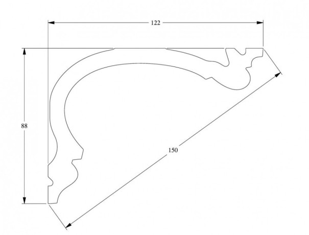 Заказать Потолочный плинтус Orac Decor Purotouch C341 2 м