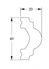 Молдинг гибкий Orac Decor Duropolymer Flex PX120F 2 м
