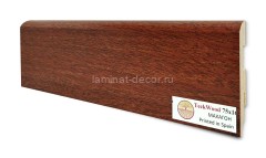 Напольный плинтус МДФ Teckwood цветной Махагон 75х16х2150 мм