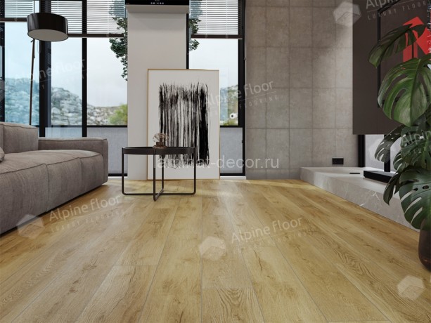 Заказать Каменно-полимерный ламинат SPC Alpine Floor ECLIPSE SUPER MATT ECO 21-10 Фраменто замок 4V-Groove фаска 1220x183х4 мм 43 класс упаковка 2.232 м2 18 кг 