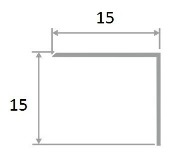 Заказать Латунный уголок 15х15 ЛПН-15х15 хром полированный 2,7 м