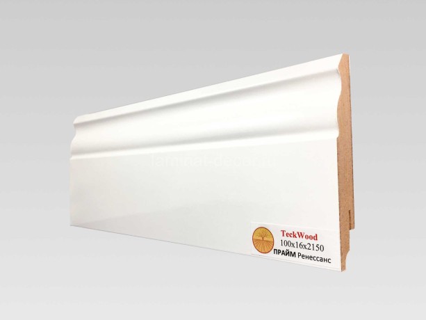 Заказать Напольный плинтус МДФ Teckwood Прайм Ренессанс 100х16х2150 мм