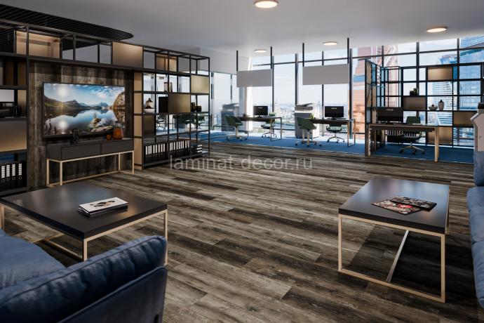 Заказать Ламинат SPC Damy Floor Family Дуб Рустикальный Черный TCM369-7 1220 х 180 мм 43 класс 12 шт - 2,635 м2 4 мм 