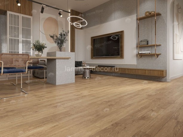 Заказать Каменно-полимерный ламинат SPC Alpine Floor Grand Sequoia Village ECO 11-707 Гевуина замок 4V-Groove фаска 1220х125х4 мм 43 класс упаковка 1.525 м2 12.5 кг 