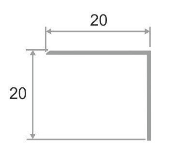 Заказать Латунный уголок 20х20 ЛПН-20х20 старая бронза 2,7 м