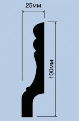 Напольный плинтус 100х25 мм Hiwood W009R 2 м