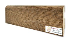 Напольный плинтус МДФ Teckwood цветной Дуб Кантри 75х16х2150 мм
