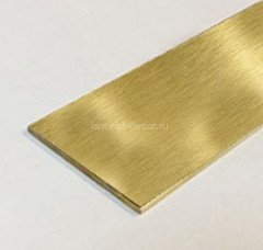 Латунная полоса 15 латунь браш 2,2 м
