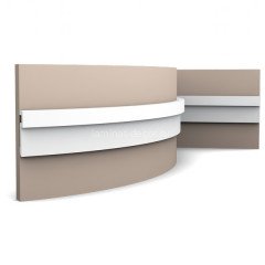 Гибкий молдинг для отделки стен и потолка Orac Decor DUROPOLYMER PX198F 83х20 мм белый полистирол 200 см