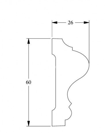 Заказать Молдинг гибкий Orac Decor Purotouch Flex P8020F 2 м
