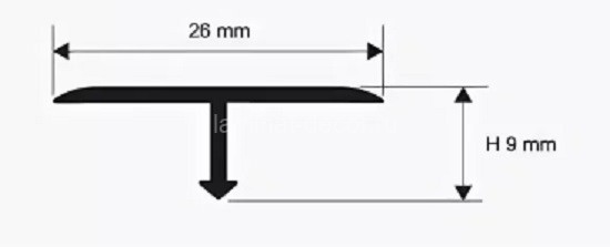 Заказать латунный Т-профиль 26мм 2,7м PCROS 269 Progress PCROS 269 латунь шлифованная 2,7 м