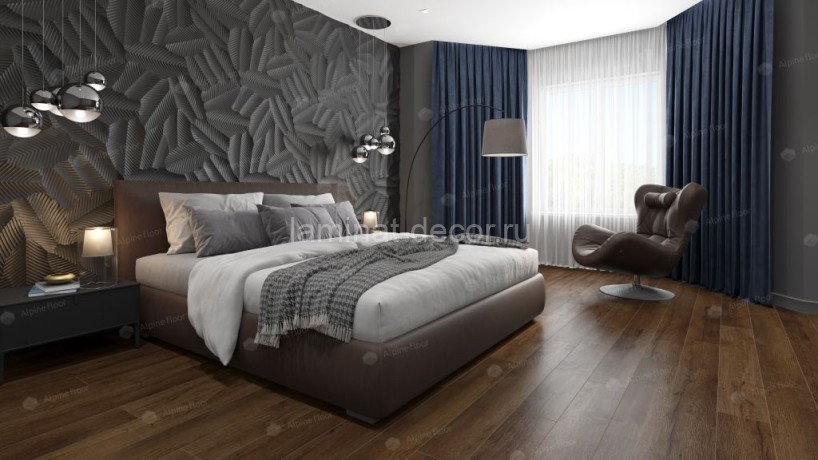 Заказать ABA ламинат Alpine Floor Premium XL ECO 7-18 Дуб Шоколадный LVT-SPC-LVT замок 4V-Groove фаска 1220х183х8 мм 43 класс упаковка 1.786 м2 27 кг 