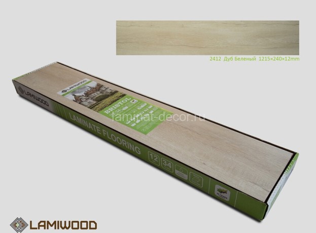 Заказать Ламинат HDF Lamiwood Bristol 2412 Дуб Беленый 