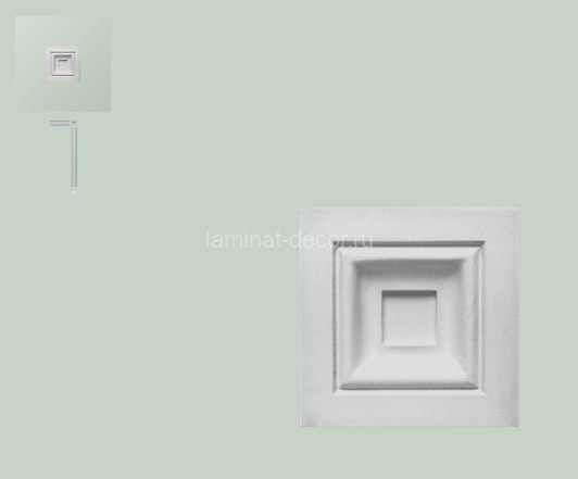 Заказать Декоративный элемент Orac Decor Duropolymer D200 96х96 мм
