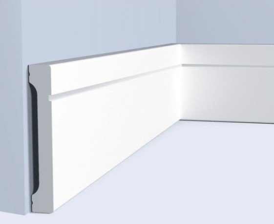 Заказать Напольный плинтус 110х16 мм Hiwood B110V1L белый 2 м 