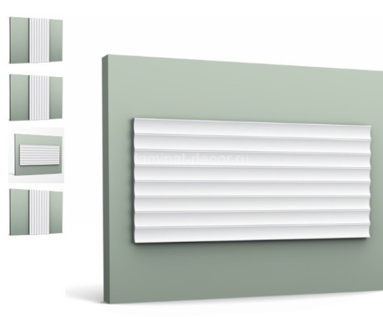 Заказать Декоративная панель 3D для отделки стен Orac Decor W109-2600 250х2600 мм белая из полиуретана 