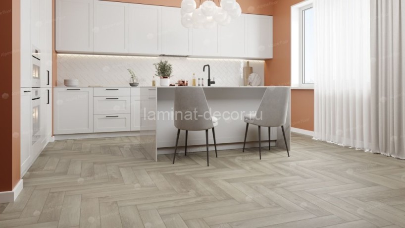 Заказать Каменно-полимерный ламинат SPC Alpine Floor Light Parquet ECO 13-1 Дуб Фантазия замок 4V-Groove фаска 600х125х4 мм 43 класс упаковка 1.95 м2 16 кг 