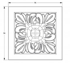 Декоративный элемент Orac Decor Duropolymer D210 96х96 мм