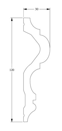 Заказать Молдинг гибкий Orac Decor Purotouch Flex P8050F 2 м