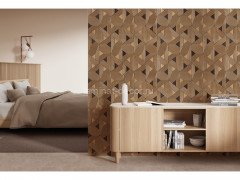 Отделочная стеновая панель 3D 600х4х3000 мм HiWood Maximum DM629 BR55 с объемным узором