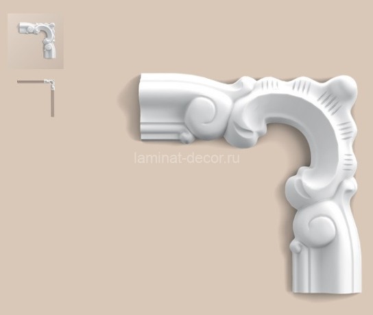 Заказать Угловой элемент для молдинга Orac Decor Duropolymer P8030D 132х132 мм 