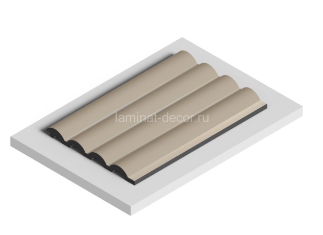 Заказать Отделочная панель стеновая HiWood LV140 BR432 12х120 мм бежевая 2,7 м 