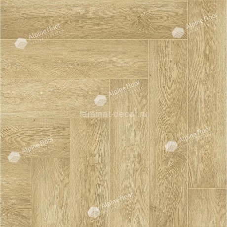 Заказать Каменно-полимерный ламинат SPC Alpine Floor Light Parquet ECO 13-3 Дуб Ваниль Селект замок 4V-Groove фаска 600х125х4 мм 43 класс упаковка 1.95 м2 16 кг 