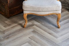 Виниловый ламинат замковый Vinilam Parquet Herringbone IS11122 паркет эрмитаж 6,5 мм (интегрированная подложка)