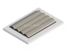 Отделочная панель стеновая HiWood LV140 BR487 12х120 мм бежевая 2,7 м