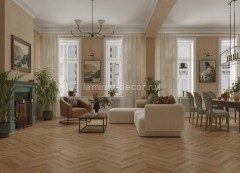 Каменно-полимерный ламинат SPC Alpine Floor Tulesna Art Chevron 1011-3 Mare 34 класс 600х127х5 мм замок 4V-Groove крашенная фаска упаковка 1.676 м2