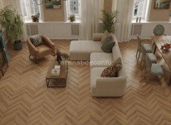 Каменно-полимерный ламинат SPC Alpine Floor Tulesna Art Chevron 1011-3 Mare 34 класс 600х127х5 мм замок 4V-Groove крашенная фаска упаковка 1.676 м2