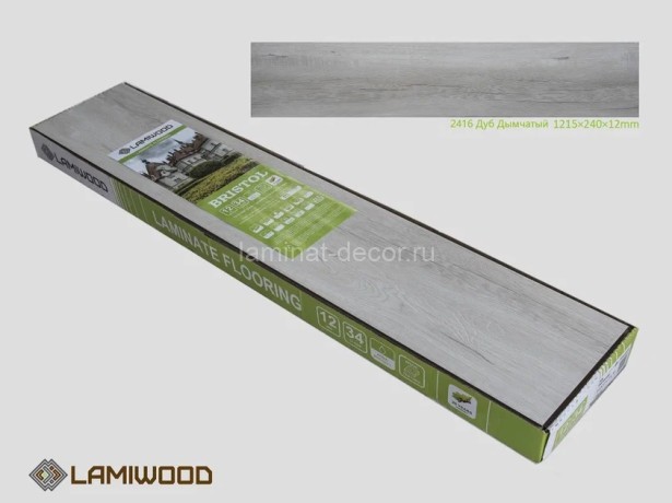 Заказать Ламинат HDF Lamiwood Bristol 2416 Дуб Дымчатый 