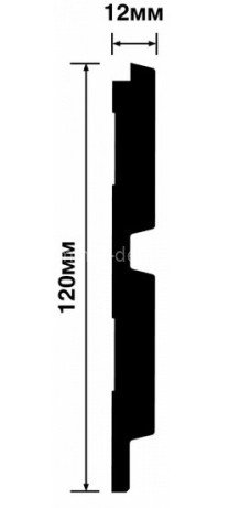 Заказать Стеновая панель 120х12 мм Hiwood LV123 BR395K под дерево 2,7м 