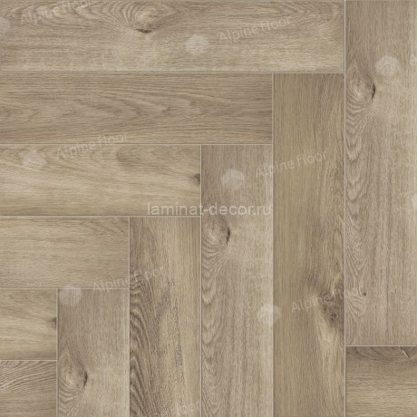 Заказать Каменно-полимерный ламинат SPC Alpine Floor Light Parquet ECO 13-5 Дуб Натуральный Отбеленный замок 4V-Groove фаска 600х125х4 мм 43 класс упаковка 1.95 м2 16 кг 