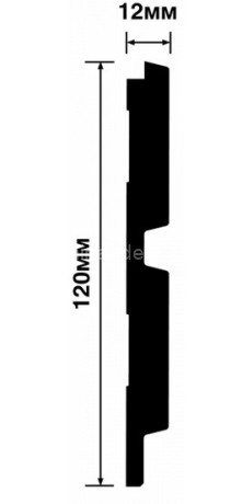 Заказать Стеновая панель 120х12 мм Hiwood LV123 BR396K под дерево 2,7м