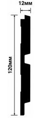 Стеновая панель 120х12 мм Hiwood LV123 BR417 под дерево 2,7м