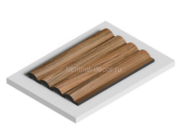 Заказать Отделочная панель стеновая HiWood LV140 BR495 12х120 мм под дерево 2,7 м 