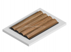 Отделочная панель стеновая HiWood LV140 BR495 12х120 мм под дерево 2,7 м