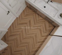 Каменно-полимерный ламинат SPC Alpine Floor Tulesna Art Chevron 1011-6 Segreto 34 класс 600х127х5 мм замок 4V-Groove крашенная фаска упаковка 1.676 м2