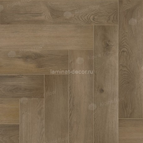 Заказать Каменно-полимерный ламинат SPC Alpine Floor Light Parquet ECO 13-7 Дуб Насыщенный замок 4V-Groove фаска 600х125х4 мм 43 класс упаковка 1.95 м2 16 кг 